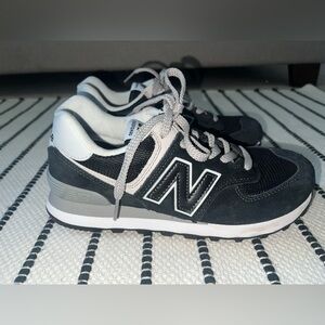New Balance Black and White Athletic Shoes